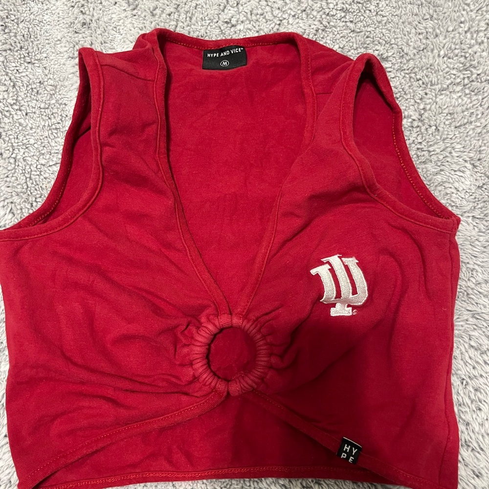 Indiana University Hype and Vice Red Women's Top IU